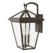 3 Light Large Outdoor Wall Lantern in Traditional Style 12 inches Wide By 20.5 inches High-Oil Rubbed Bronze Finish-Incandescent Lamping Type Bailey