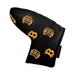 Bitcoin Golf Putter Cover for Blade Putters - Golf Headcovers for Club Protection - HODL 21 Golf Accessories (Black)