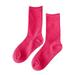 EHQJNJ Women s Solid Autumn Socks Casual Cotton Socks Warm Socks Womens Tall Socks Boot Socks Womens White Crew Socks