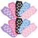 5 Pairs Socks Womens for Pilates Grippy Yoga Non Slip Women s Anti-slip with Grippers Sole Glue Trampoline