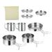8 Pcs Camping Cookware Kit Backpacking Cooking Set Outdoor Cook Equipment Parts