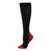 B91xZ Womens Thigh High Cotton Scrunch Knee High Long Knit Boot Socks Red S