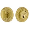 Viaggio Clomhmclo_Sc_234 Circolo Hammered Solid Brass Round Rosette Single Cylinder