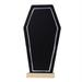 Wooden Tombstone Blackboard Chalkboard Message Memo Chalk Board Decoration Table Coffee Supplies