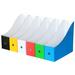 6 Pcs Color Document Holder Book Shelf Stand Books Paper Reusable Magazine File Organizer Office Student Use