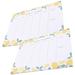 2 Pcs Printable Stickers Tear off Planning Pad Weekly Meal Planner Notepad for Sticky Label