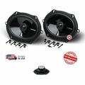 Rockford Fosgate P1572 120W 5x7 2-Way 4-Ohm Power Full Range Coaxial Speakers Bundle