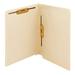 Smead End Tab Fastener File Folder Shelf-Master(r) Reinforced Straight-Cut Tab 2 Fasteners Letter Size Manila 50 per Box (34120)