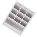 Storage Shelves Desktop Organizer for Pen Office Multifunction White Wood Plastic