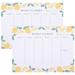 2 Pcs Labels Pads Weekly Calendar Planner Meal Planning to Do List Notepad Memo Book Stickers Student