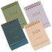 4 Pcs Note Pads Calendars Homedecor DÃ©cor Forniture 2024 Office Small Weekly Portable Desktop Mini Monthly Notepad