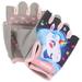 Pink Polyester Childrens Mittens Kids Riding Gloves Balance Bike Breathable Shock-absorbing Anti-slip Gel Toddler