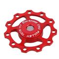 XIAN Quality Aluminum Alloy Ceramic Bearing Jockey Wheel Pulley Road Bike Bicycle Rear Derailleur Rear Bike Derailleurs Mountain Bike Bike Derailleur Pulley Red