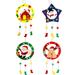4 Sets DIY Toys Christmas Garland DIY Christmas Wreath Kids Stickers Non-woven Wreath Material Child