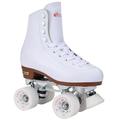 Chicago Skates Women s and Girl s Premium Leather Lined Rink Roller Skate - Classic White Quad Skates