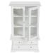 White Display Cabinet Bookcase Miniature Wood Shelf Showcase Solid