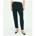 Brooks Brothers Women's Cropped Fine Twill Crepe Pants | Black | Size 8