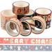 Christmas Hot Stamping Washi Tape Hand Ledger Decoration Material Gift (8pcs) /roll Rolls DIY Paper Boxes Japanese
