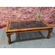 Indian Jali table made from sheesham wood (Indian rosewood) with wrought iron metalwork livingroom table coffee table side table