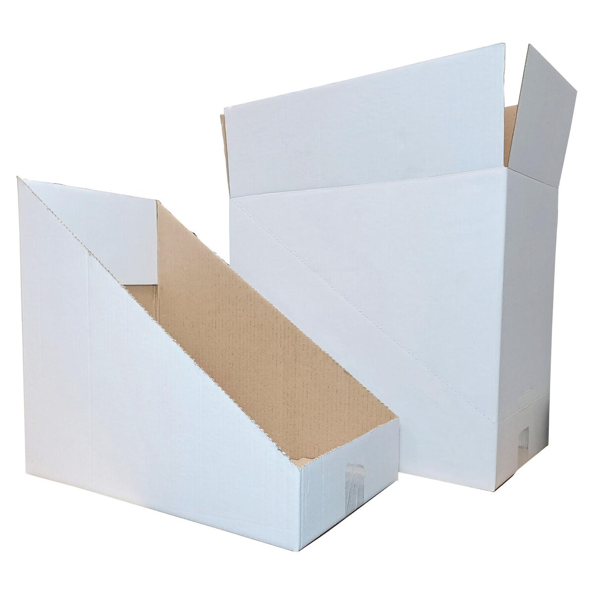 VEPATIM 2x Faltkarton Regalkarton Lagerkarton perforiert 400x260x370mm (Außenmaß) 1-wellig weiß Image