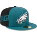 Men's New Era Midnight Green Philadelphia Eagles Gameday 59FIFTY Fitted Hat