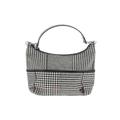 Lauren by Ralph Lauren Satchel: Metallic Gray Houndstooth Bags