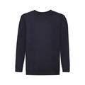 Fruit of the Loom Childrens Unisex Set In Sleeve Sweatshirt (Deep Navy) - Blue - Size 14-15Y