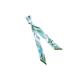 Women's Green / White Banderole - Silk Ribbon Scarf - Bird Foliage White And Green Lalage Beaumont