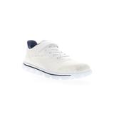Wide Width Women's Travel Active Axial Fx Sneaker by Propet in White Navy (Size 7 1/2 W)