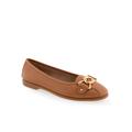Women's Bia Casual Flat by Aerosoles in Tan Leather (Size 7 M)