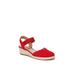 Women's Kimmie Espdrill by LifeStride in Fire Red Fabric (Size 9 M)