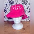 Pink Victoria's Secret Accessories | 5/$25 Victoria’s Secret Pink Pink Bucket Hat | Color: Pink/White | Size: Os