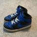 Nike Shoes | Kids' Court Borough 2 High Top Sneaker Little Kid Y3 | Color: Black/Blue | Size: 3b