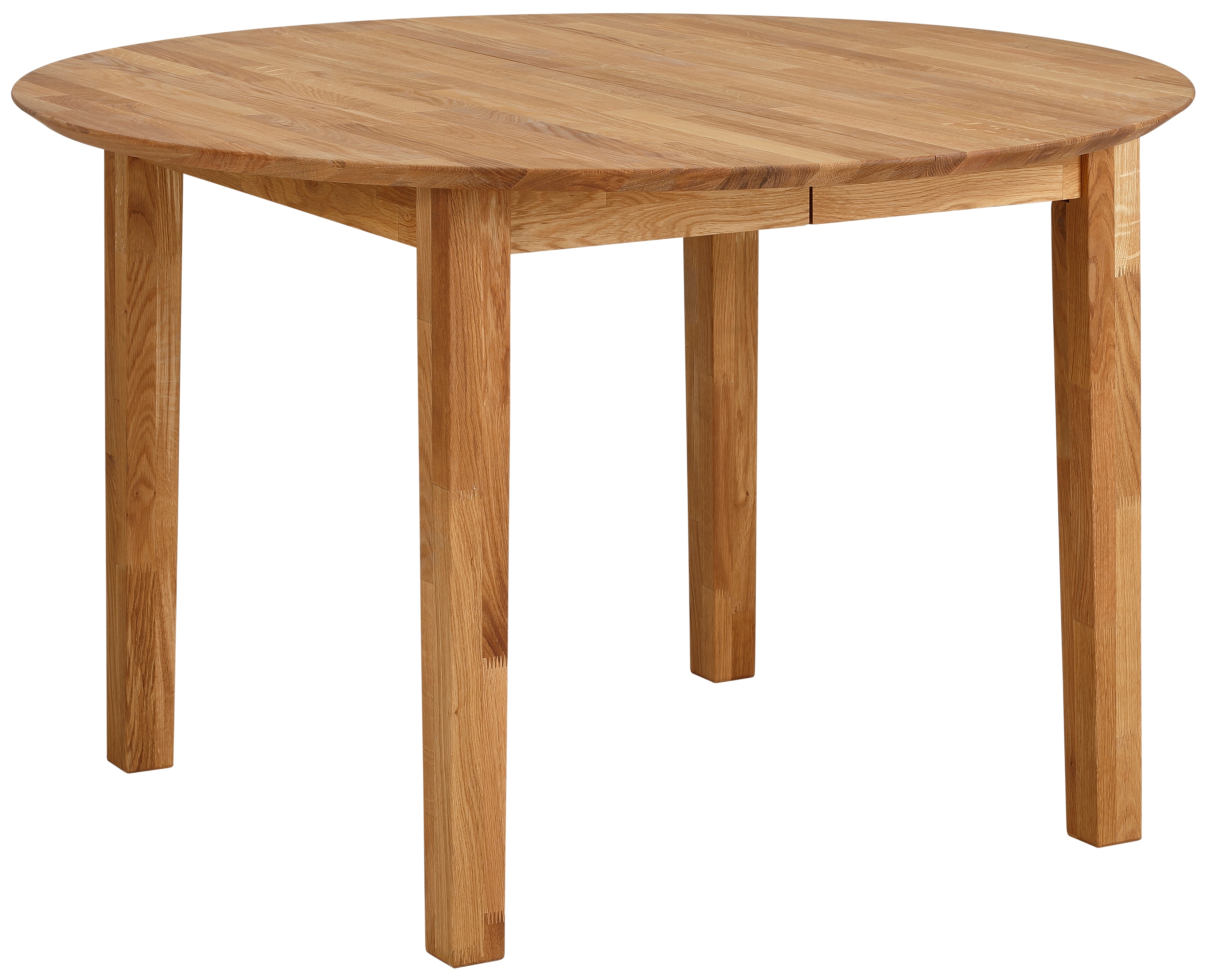 Esstisch HOME AFFAIRE "Time Massivholz FSC Holztisch", braun (eiche geölt, natur), B:120cm H:75cm T:120cm, Tische, Durchmesser 120 cm, mit Auszugsfunktion, Küchentisch, Bestseller