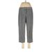 Isda & Co Casual Pants - High Rise Straight Leg Cropped: Gray Bottoms - Women's Size 8