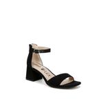 Wide Width Women's Cassidy Heeled Sandal by LifeStride in Black Fabric (Size 8 W)