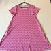 Lularoe Dresses | Lularoe Jessie Swing Dress, L | Color: Pink | Size: L