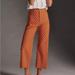 Anthropologie Pants & Jumpsuits | Anthropologie Sarah Gordon X Maeve Printed Wide-Leg Ankle Bee Insect Pants | Color: Orange | Size: 8