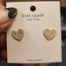Kate Spade Jewelry | Kate Spade Heart Earnings | Color: Gold/Silver | Size: Os