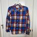 J. Crew Tops | J. Crew “Perfect Fit” Plaid Shirt - Size Small | Color: Blue/Orange | Size: S