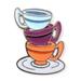 Disney Jewelry | Alice In Wonderland Disney Pin: Mad Tea Party Teacups | Color: Pink/Purple | Size: Os