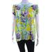 Kate Spade New York Tops | Kate Spade New York Womens Floral Short Sleeve Blouse Yellow Green Purple Size 6 | Color: Yellow | Size: 6