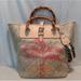 Dooney & Bourke Bags | Dooney & Bourke Palm Tree Tote Bag. Vachetta Leather Trim & Bamboo Handles. Nwot | Color: Red/Tan | Size: 15” X 12” X 6”