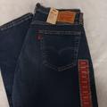 Levi's Jeans | Levi's 505 Blue Jeans 34x34 Dark Wash New With Tags Stretch Denim | Color: Blue | Size: 34