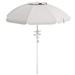 SYTHERS 6.7 Beach Umbrella with 2 Cup Holders & Hook Height-adjustable 45-Degree Tiltable Canopy UPF 40+UV Protection Heavy Duty High Wind Beach Umbrella for Patio Garden Beach Pool