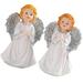 4 Pcs Home Decor Models Roman Angel Statue Angel Figurine Mini Sculpture Angel Girl Statue Mini Household White Resin