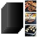 Oven Liners BBQ Grill Mat Man Suits for Men Shelf Alfombrillas Para Barbacoa Grease High Temperature Resistance 4 Pcs