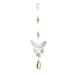 Home Accents Decor Household Decorations for Crystal Ball Adornment Charm Car Bricks Chimes Outdoor Wedding K9 Glass and Metal Butterfly Ornament