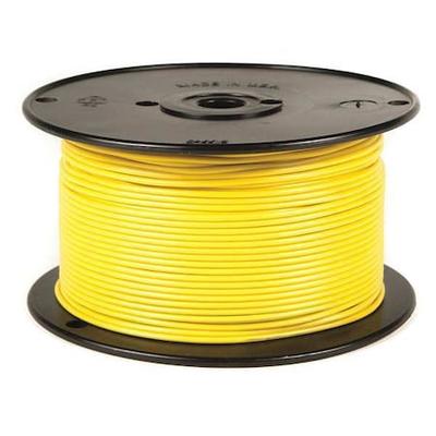 GROTE 87-7511 Primary Wire, GPT, 14 AWG, 1C C, Yellow, PVC, Stranded, 60V, 500
