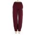 Hollister Sweatpants - High Rise: Burgundy Activewear - Women's Size X-Small